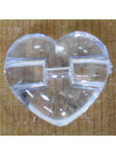 5/8" Clear Heart #A17-26