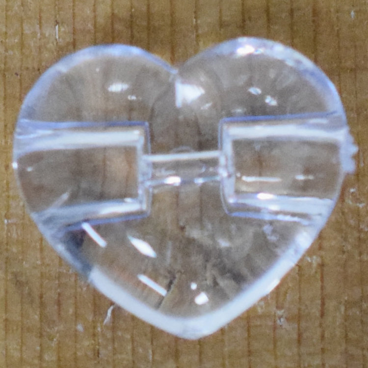 5/8" Clear Heart #A17-26