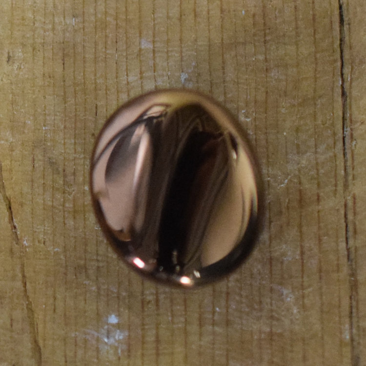 5/8" Copper Oval Glass