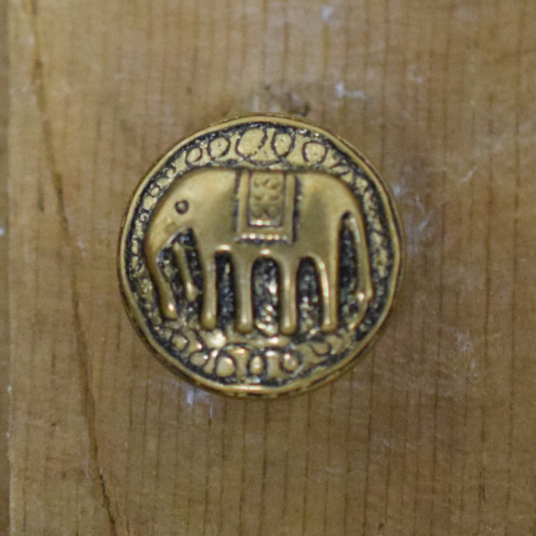 5/8" Gold Elephant #94712