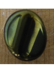 5/8" Green Oval Glass