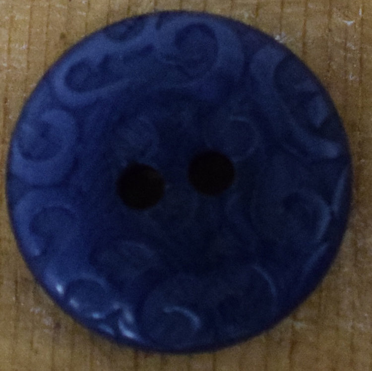 5/8" Navy Ornate Corozo