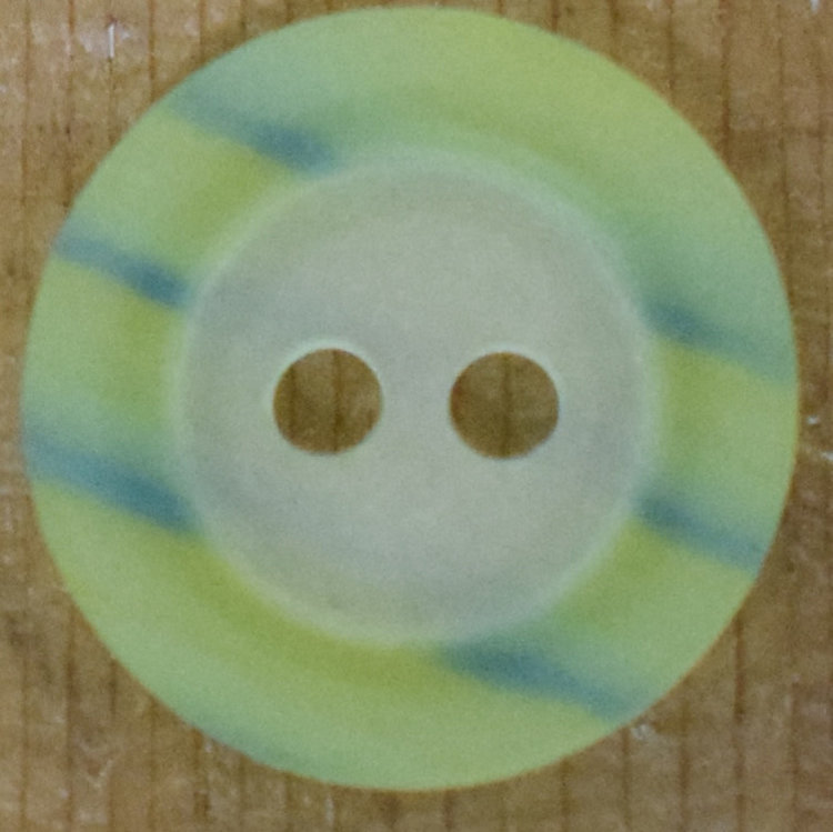 5/8" Pale Lime with Teal Stripe #231563