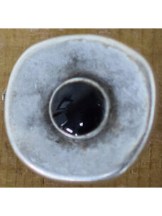 5/8" Pewter with Black Center #37507