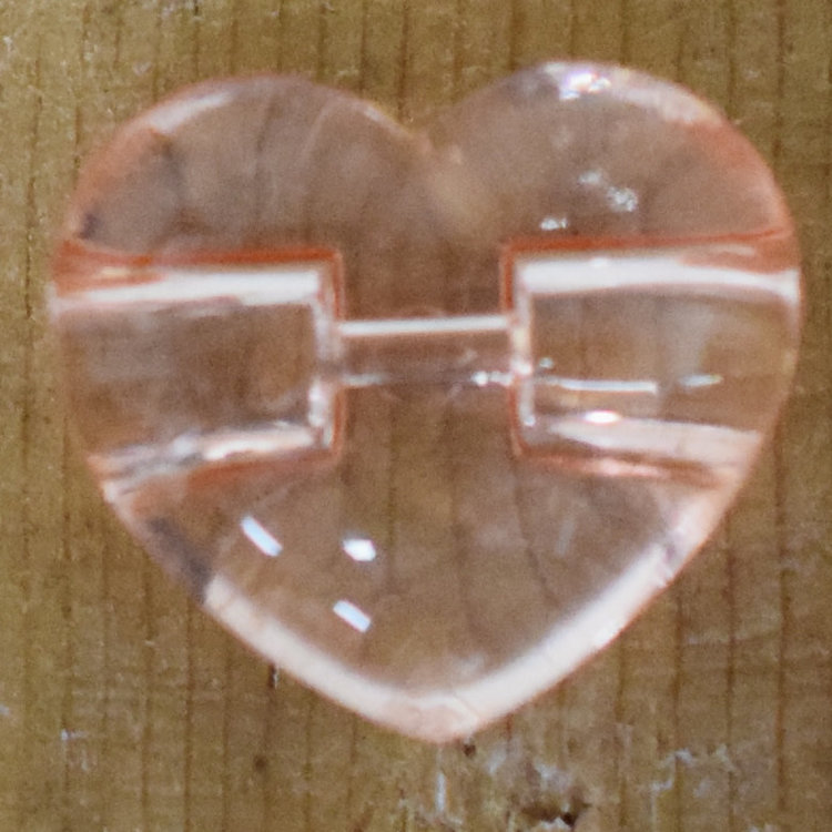 5/8" Pink Heart #A17-19