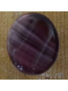 5/8" Purple Oval Glass