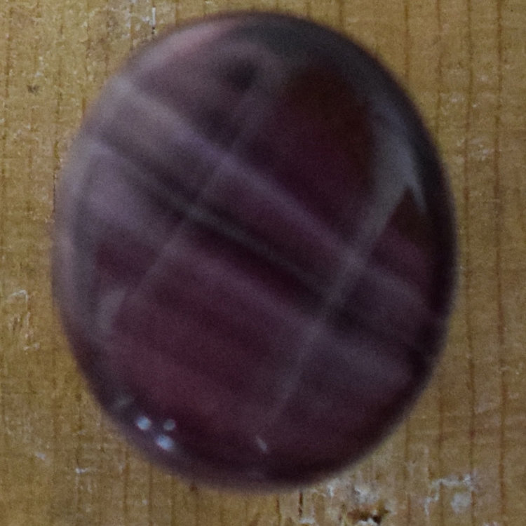 5/8" Purple Oval Glass