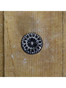 7/16" Black Silver Glass