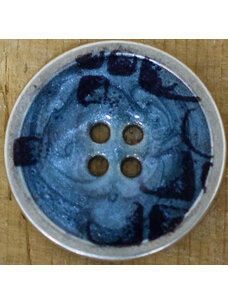 7/8" Blue with Silver Rim #M54B