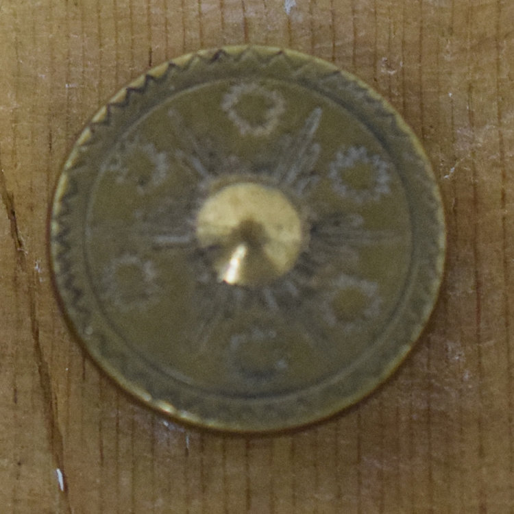 7/8" Brass Button #7