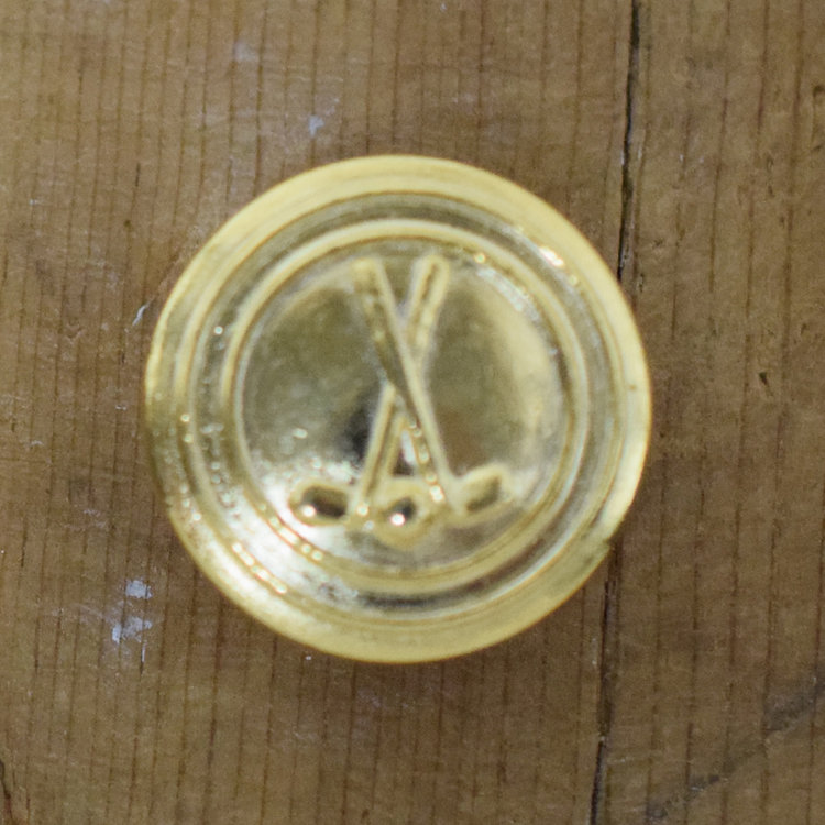 7/8" Brass Golf Emblem #98062