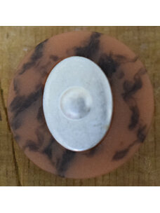 7/8" Brown with Silver Center #330424