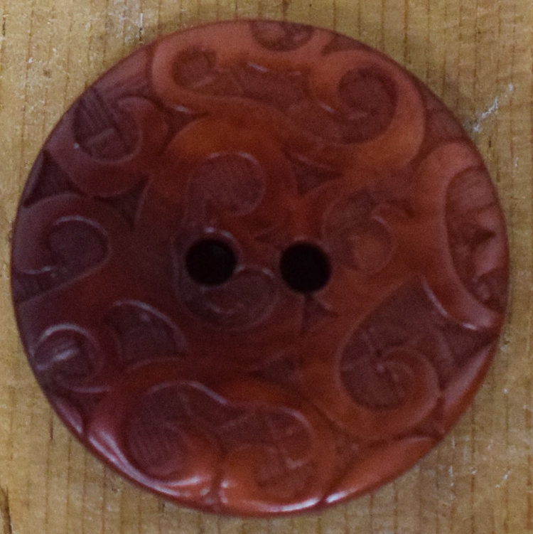 7/8" Burgandy Ornate Corozo