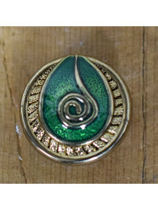 7/8" Green with 24K Gold #360170