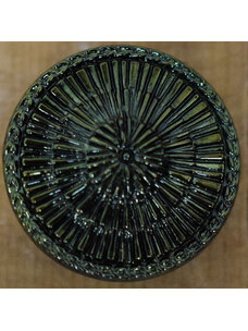 7/8" Iridescent Green Glass