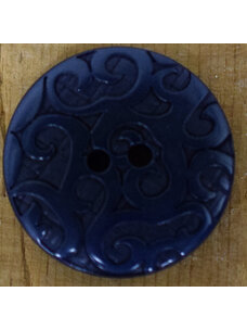 7/8" Navy Ornate Corozo