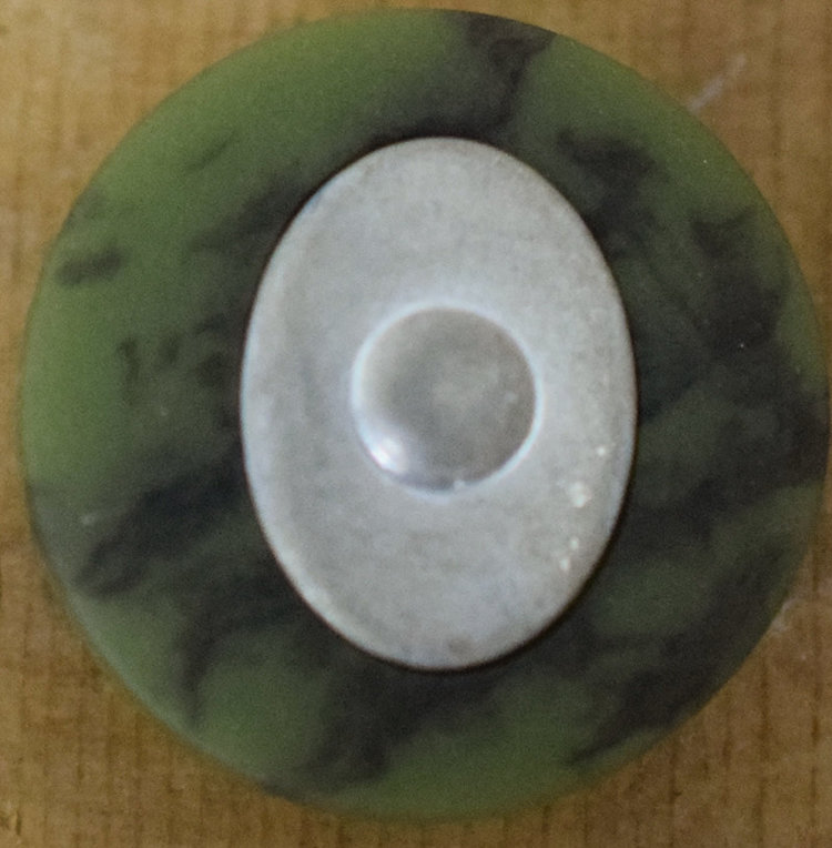 7/8" Olive with Pewter Center #330426