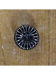 9/16" Black Silver Glass