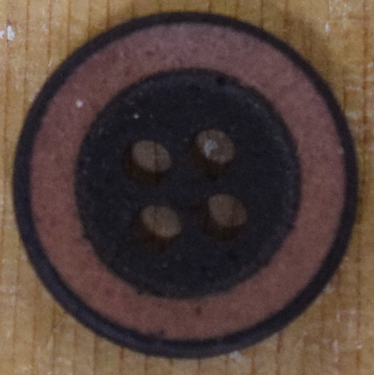 9/16" Rust with Black Rim and Center