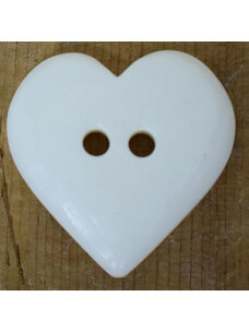 1" Ivory Heart #17