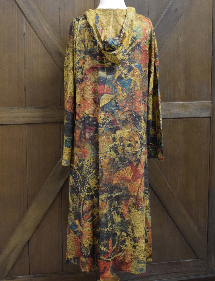 Inoah Stella Hooded Open Duster