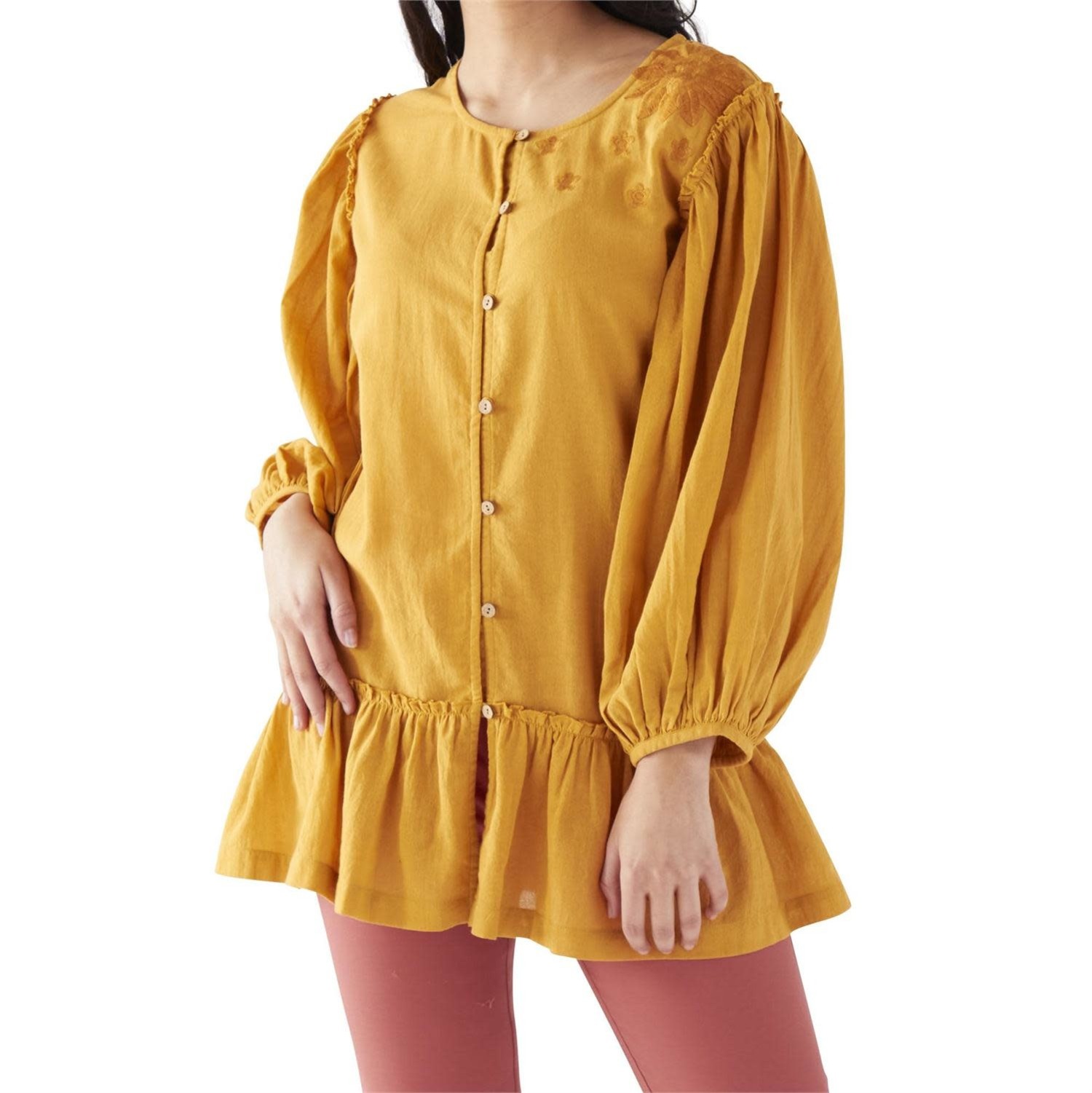 Gold Bishop Sleeve Tunic - Sealed with a Kiss