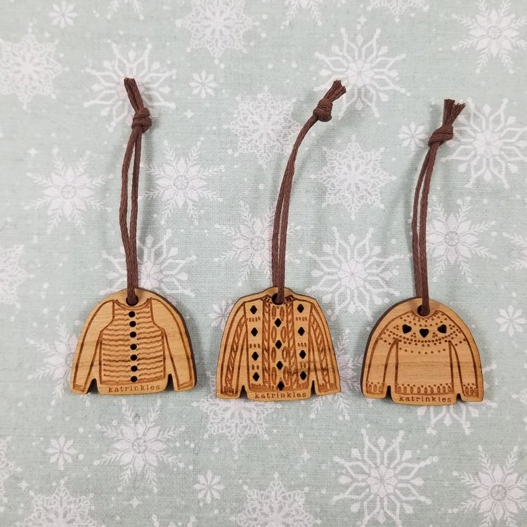Katrinkles Tiny Sweater Ornament Set
