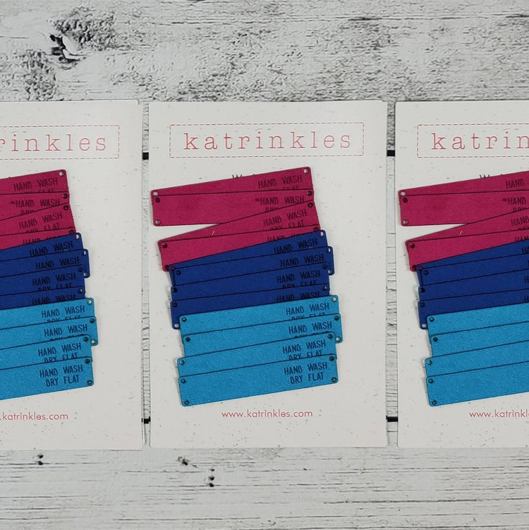Katrinkles Hand Wash Tags (Brights)