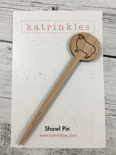 Katrinkles Etched Sheep Shawl Stick