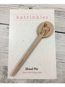 Katrinkles Etched Alpaca Shawl Stick