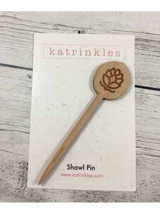 Katrinkles Etched Lotus Flower Shawl Stick