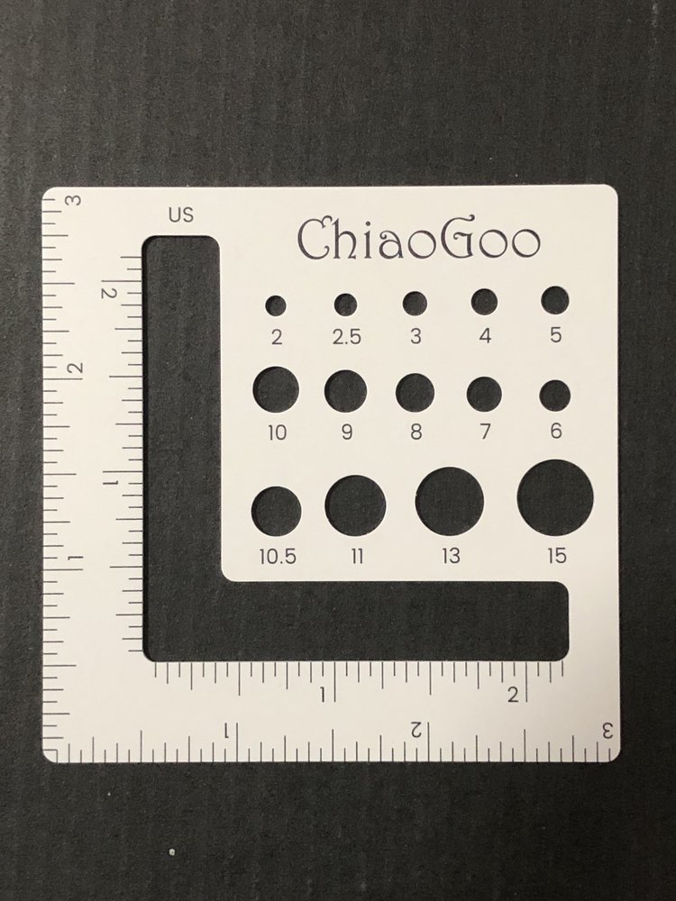 ChiaoGoo 3" Swatch/Needle Gauge