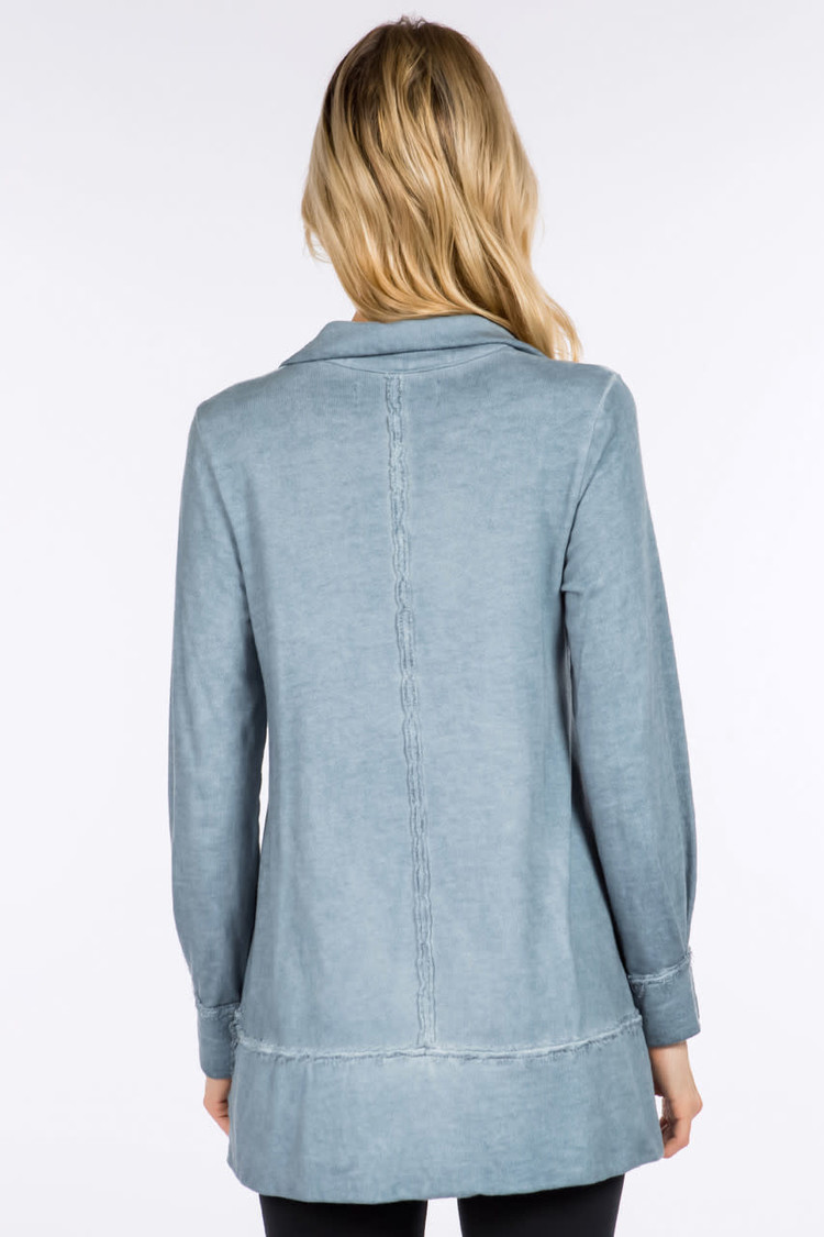 M. Rena French Terry Tunic (Steel)