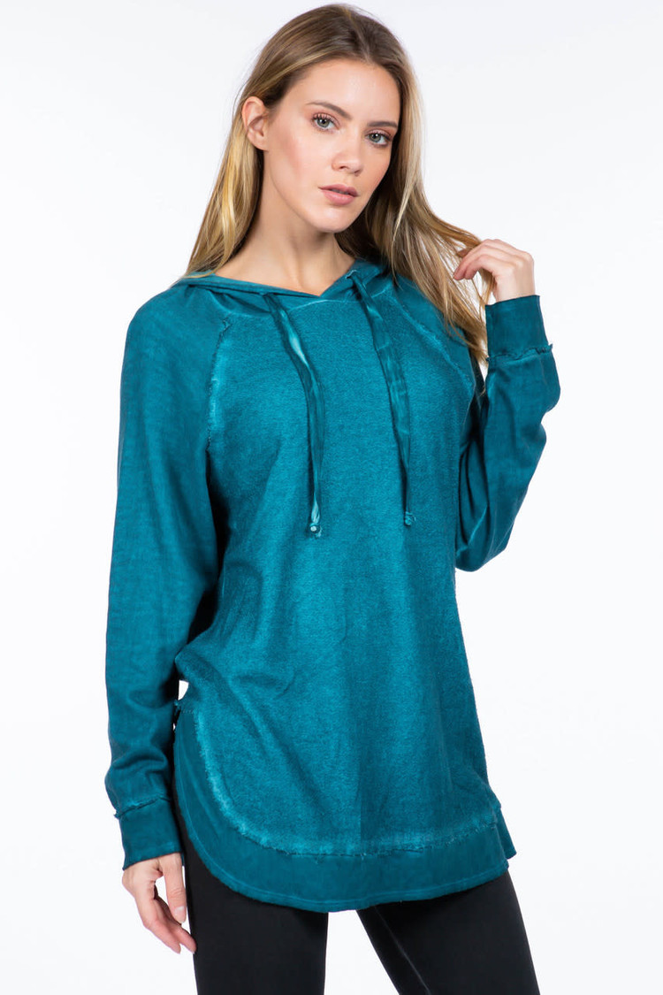 M. Rena French Terry Hoodie (Peacock)