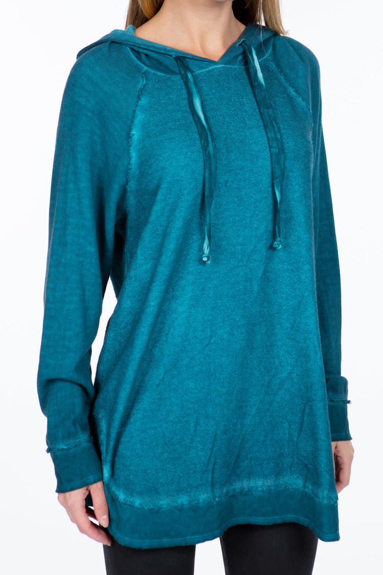 M. Rena French Terry Hoodie (Peacock)