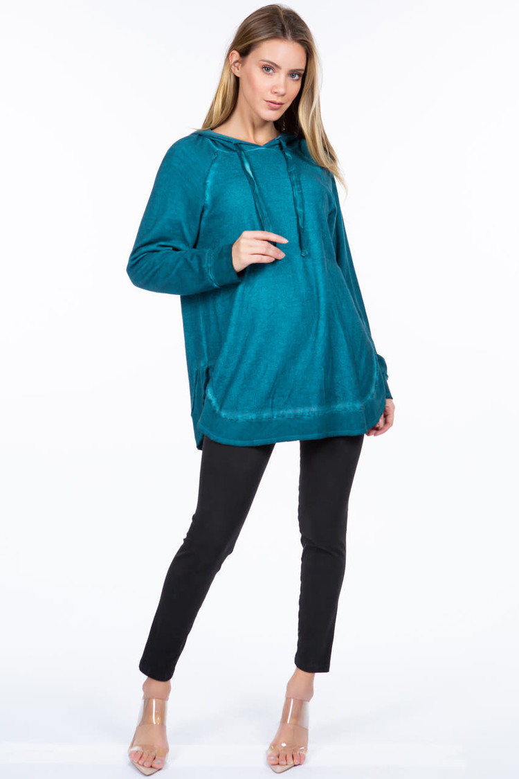 M. Rena French Terry Hoodie (Peacock)