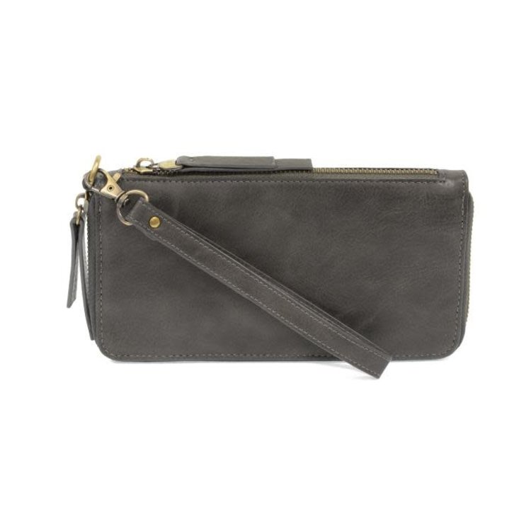 Joy Susan Chloe Zip Around Wallet (Charcoal)