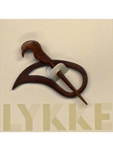 Lykke Teardrop Shawl Pin (Rosewood)
