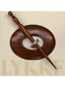 Lykke Oval Shawl Pin (Rosewood)