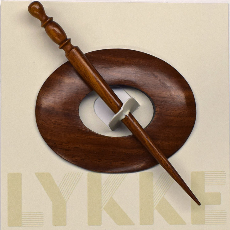 Lykke Oval Shawl Pin (Rosewood)