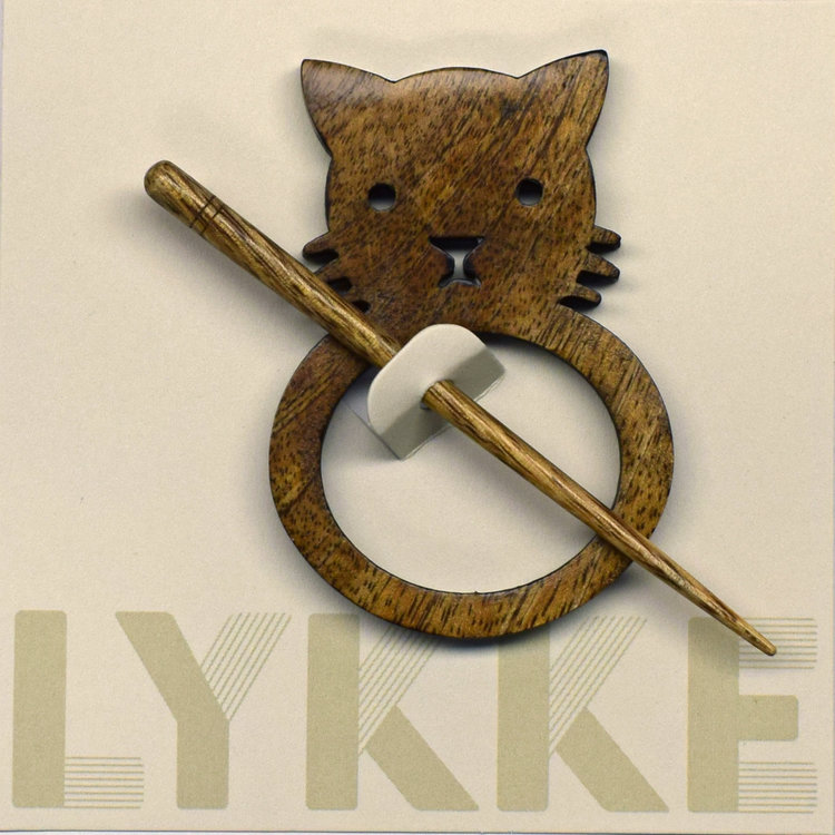 Lykke Cat Shawl Pin (Mango)
