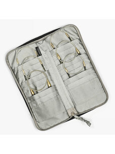 Lantern Moon Circular Needle Case (Ikat)