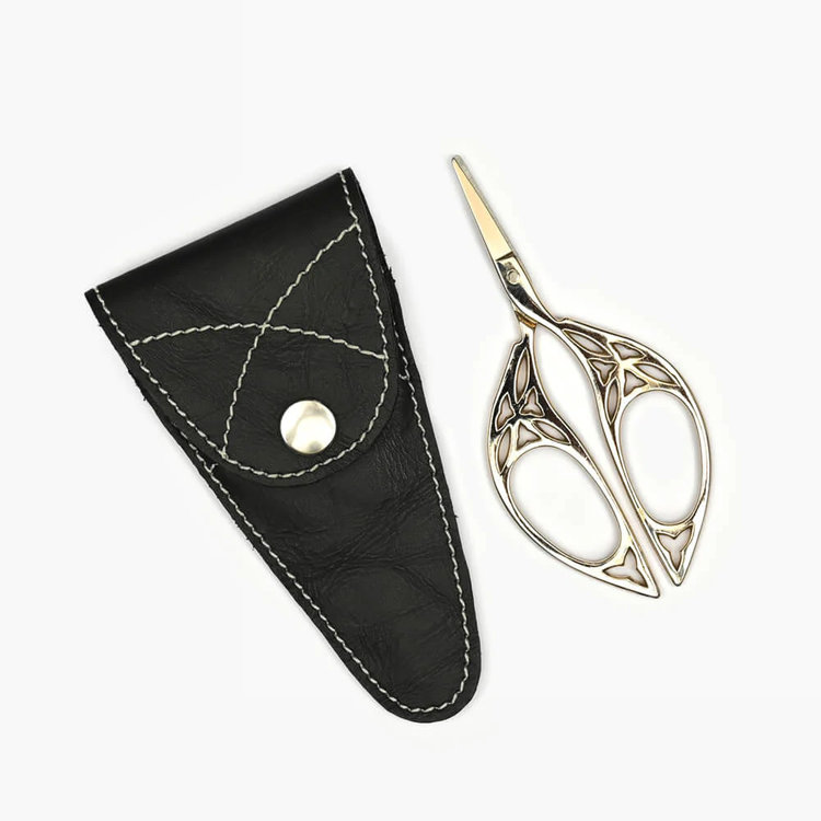 Lantern Moon Scissor with Leather Case