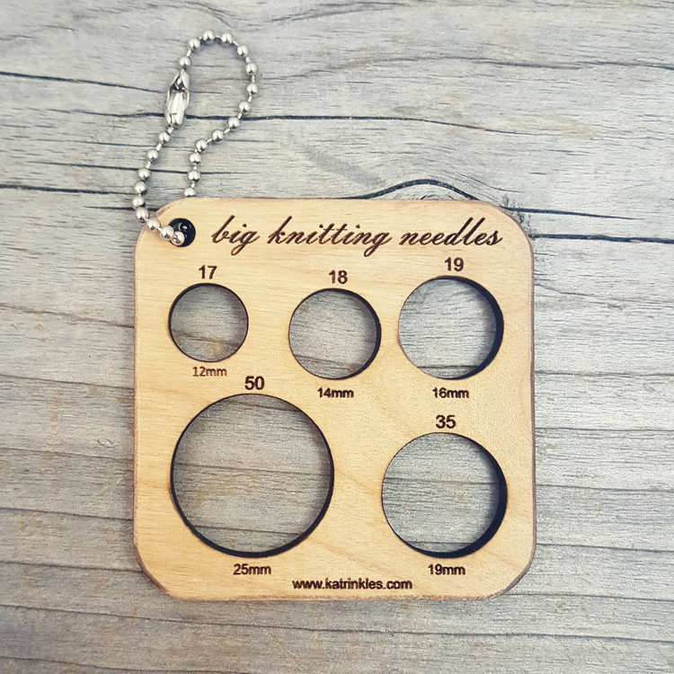 Katrinkles Big Knitting Needles Gauge Mini-Tool