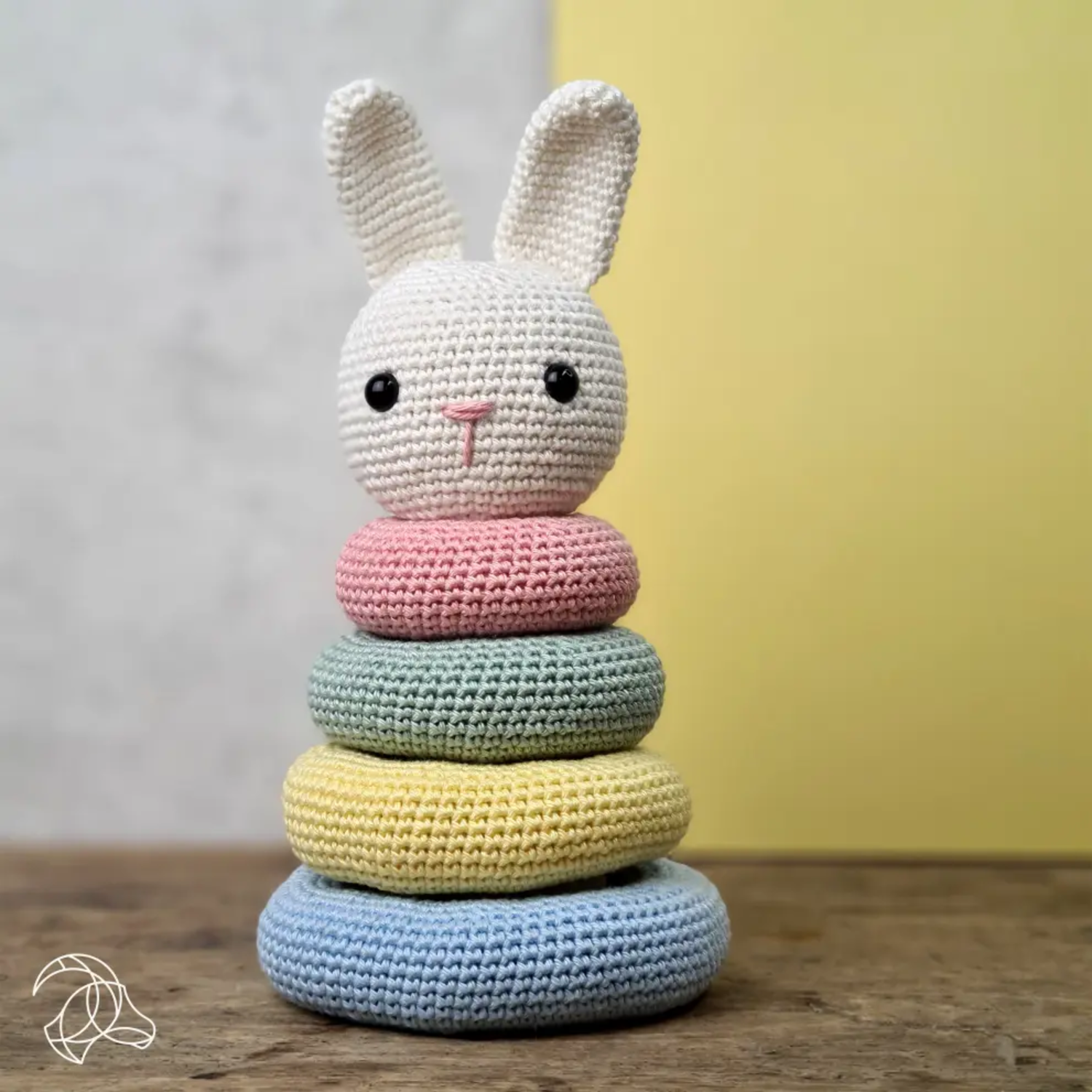 Stacking Bunny DIY Crochet Kit - Sealed with a Kiss