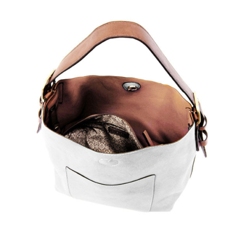 Joy Susan Hobo Handle Handbag (White)