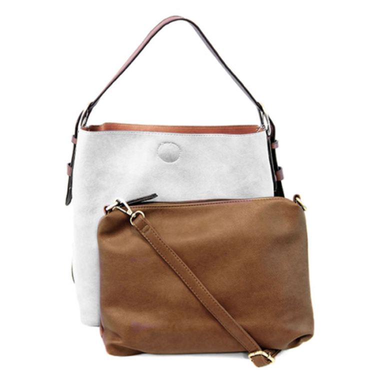Joy Susan Hobo Handle Handbag (White)