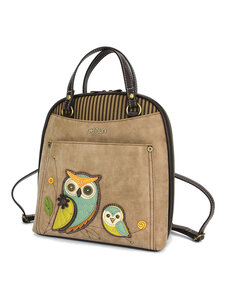 Chala Owls Convertible Backpack Purse