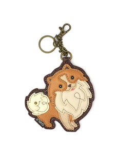 Chala Pomeranian Key Fob/Coin Purse