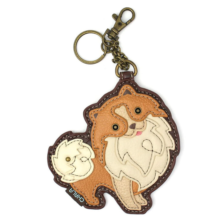 Chala Pomeranian Key Fob/Coin Purse